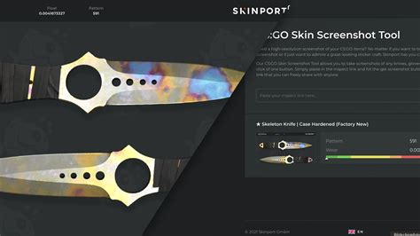 CS2 (CS:GO) Skin Screenshot Tool by Skinport.
